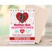 Editable Mother Son Valentine's Dance Ticket and Flyer Bundle Template